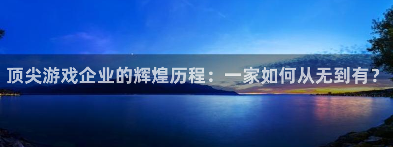 亿万28平台登录入口官网：顶尖游戏企业的辉煌历程：一家如何从无到有？