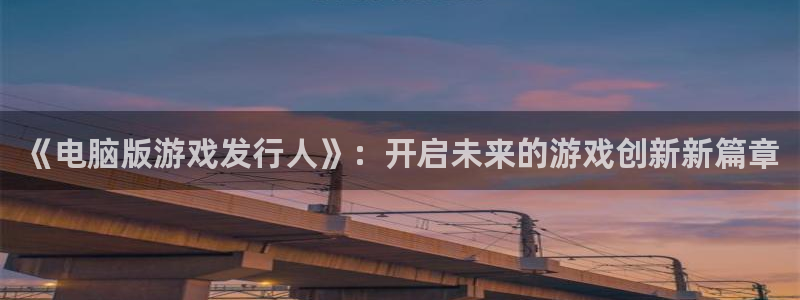 亿万28子文化是干什么的：《电脑版游戏发行人》：开启未来的游戏创新新篇章