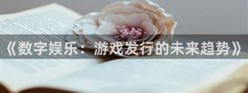 亿万28官网注册方法视频：《数字娱乐：游戏发行的未来趋势》